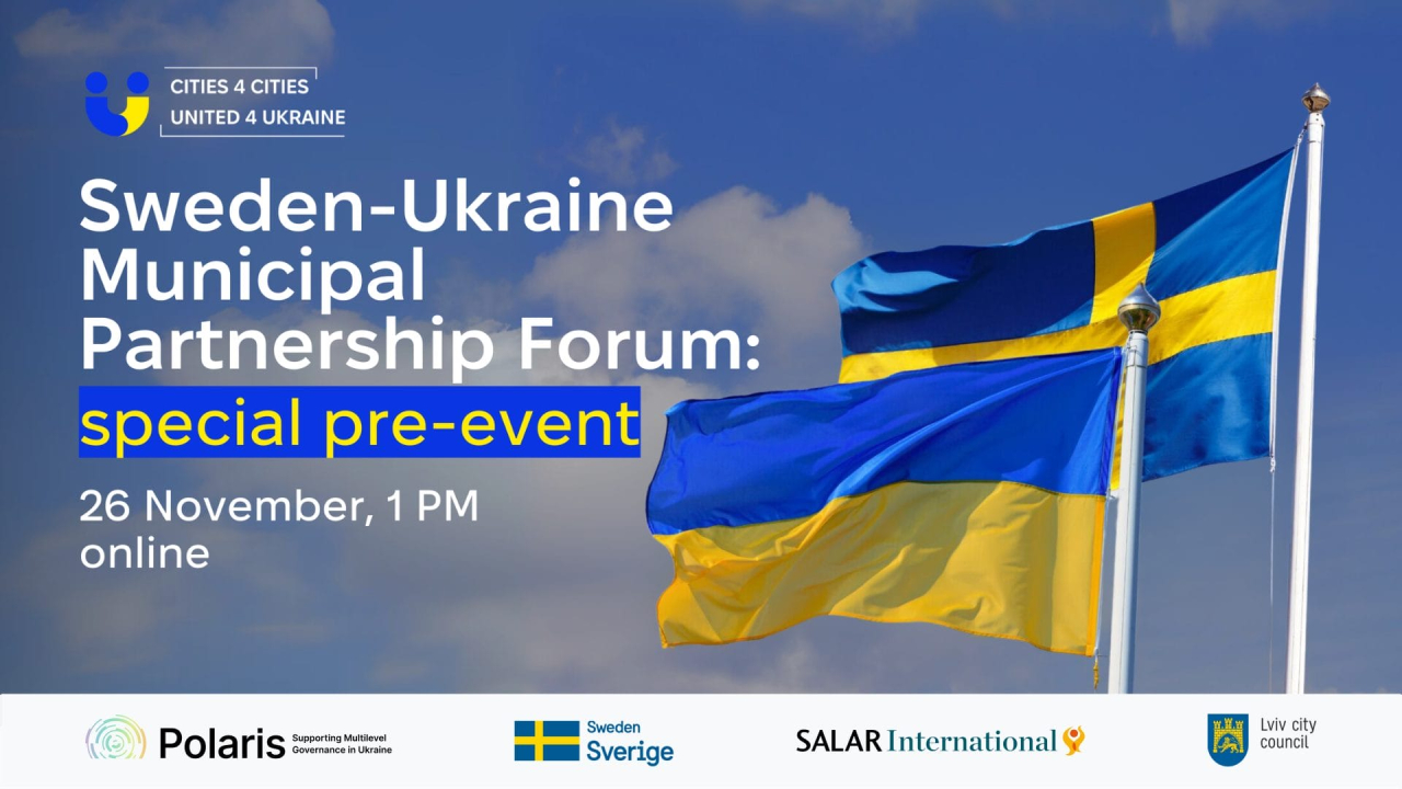 Special pre-event of the Sweden-Ukraine Municipal Partnership Forum