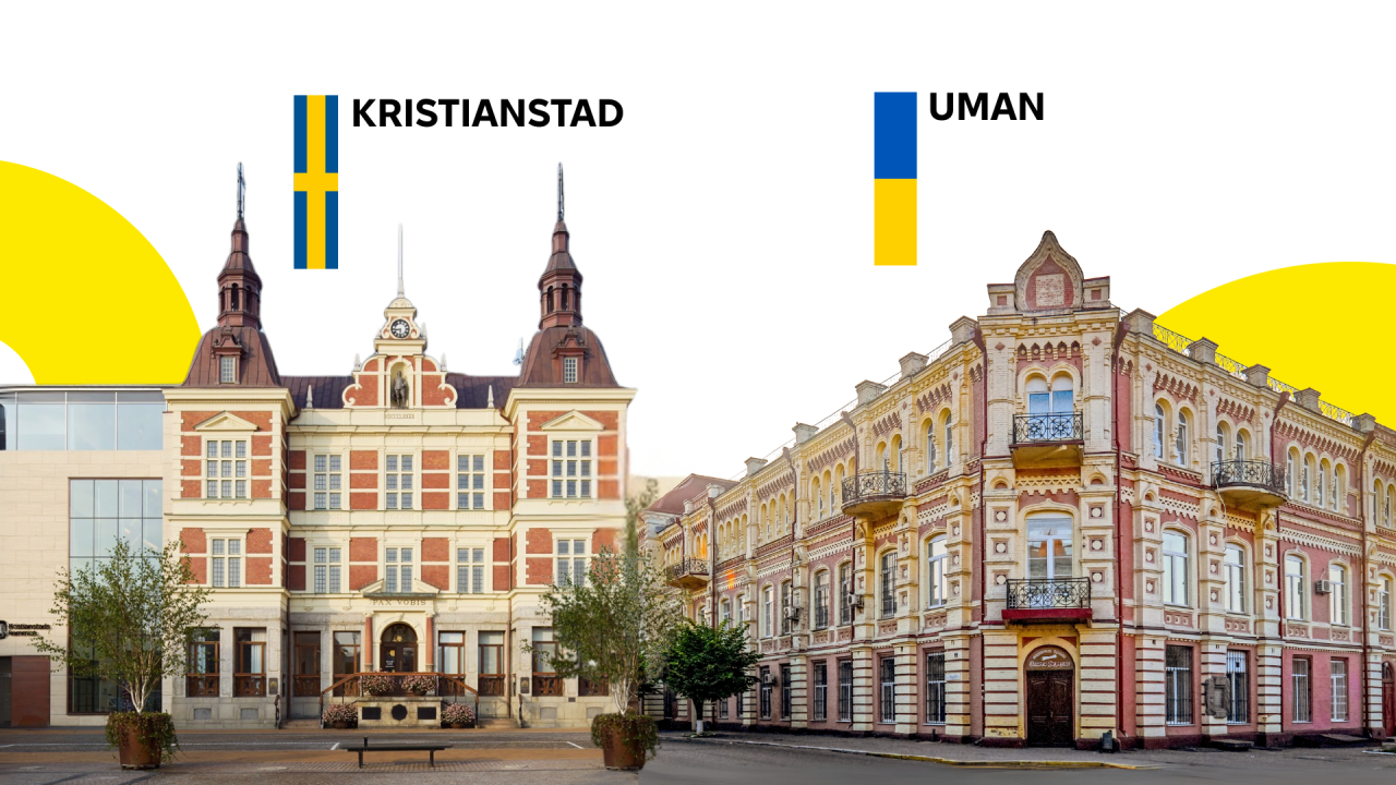 Swedish Kristianstad and Ukrainian Uman are officially twin cities